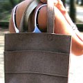 015_CARRY Shopper_Wollfilz Kaki_Leder_Stella
